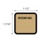 Nevs Printed Chart Labels - Room No 1-7/16" x 1-1/2" Tan w/Black NRBP-S-TAN - alternate 2